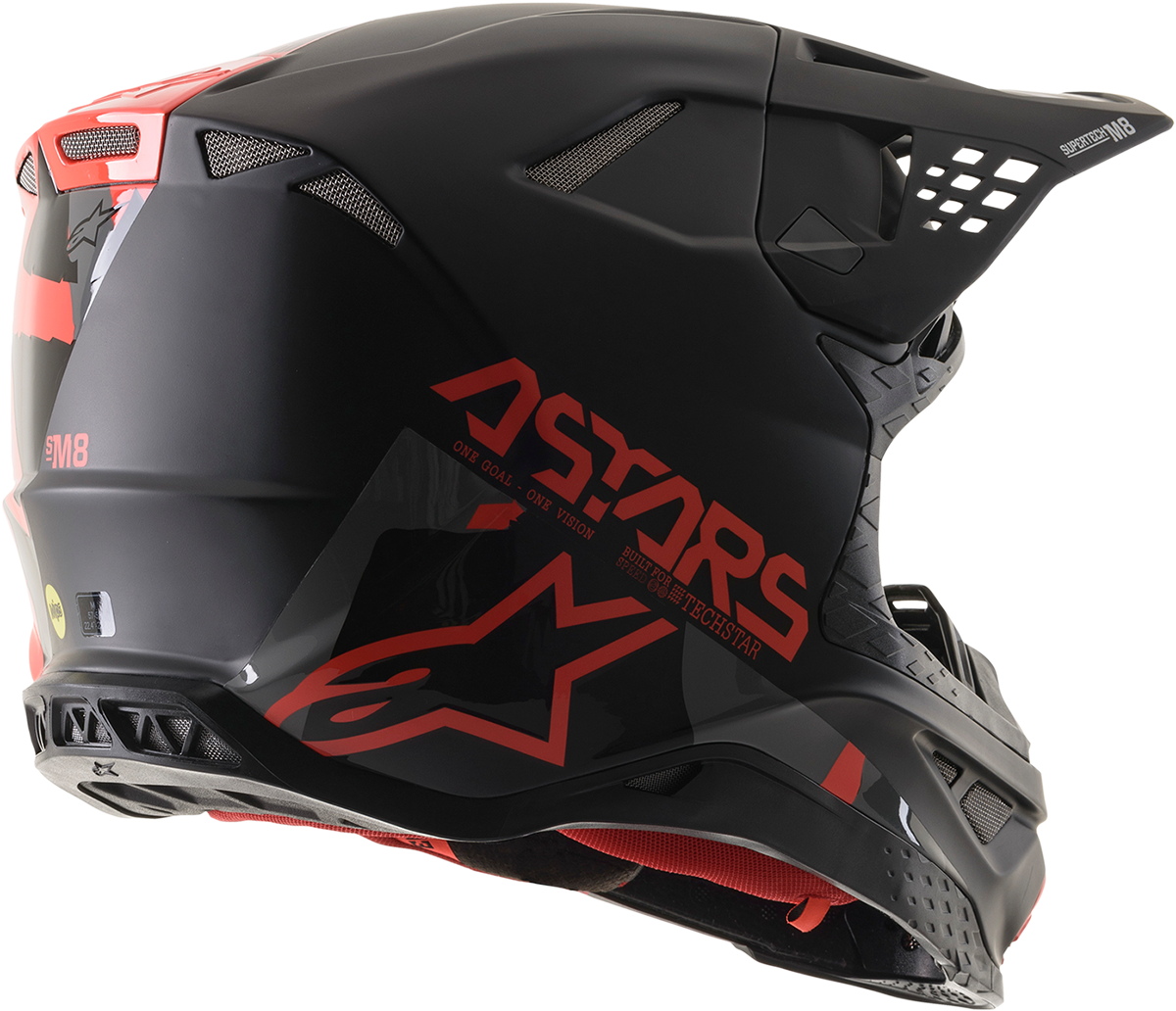 Supertech M8 Helmet - Echo - MIPS® - Black/Red/Gloss - 2XL