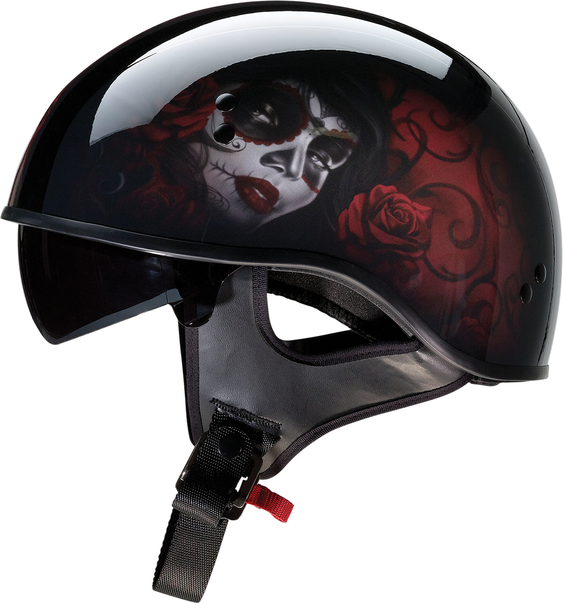 Vagrant Helmet - Red Catrina - Black/Red - XS