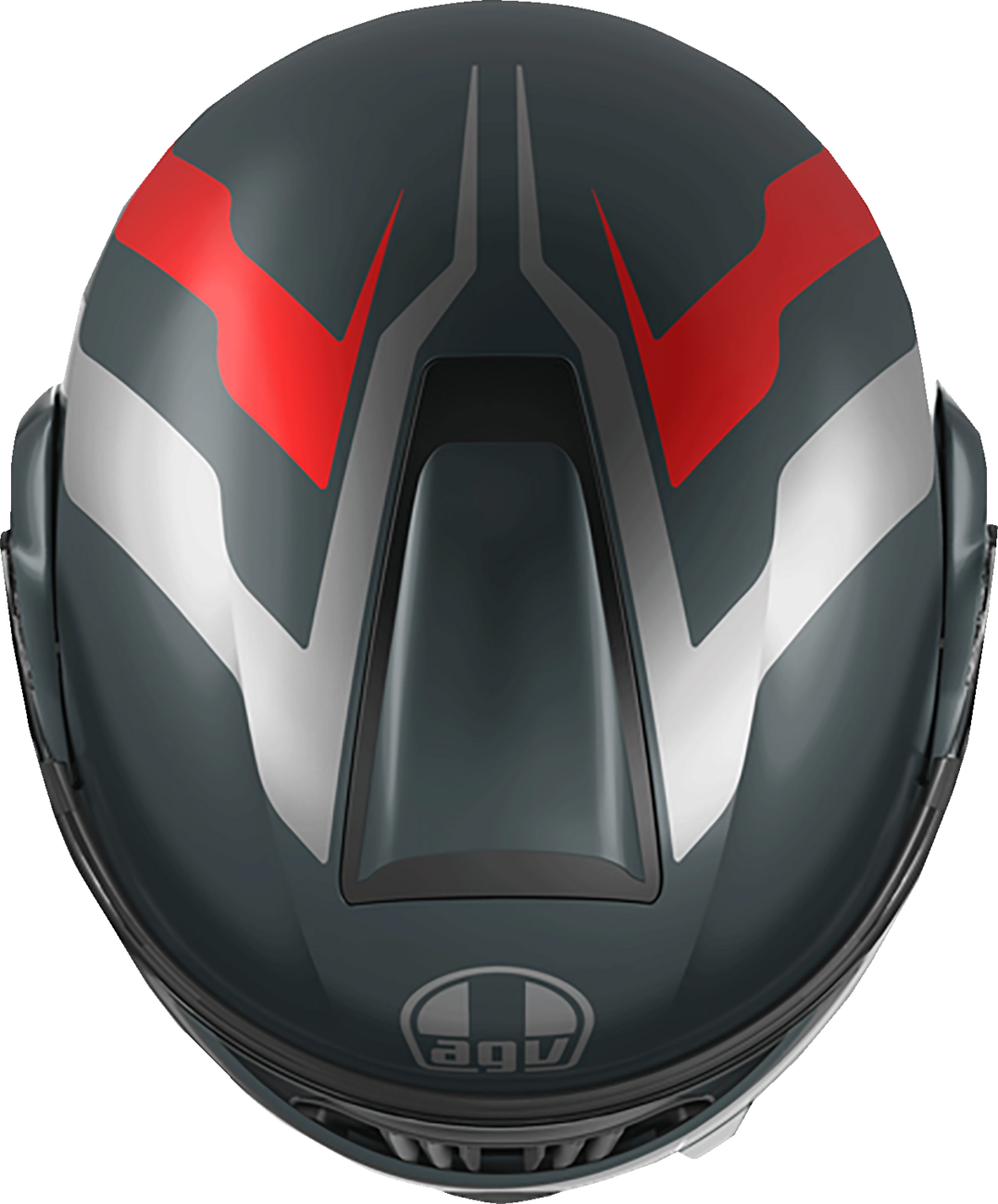 Streetmodular Helmet - Resia - Matte Gray/Silver/Red - Small