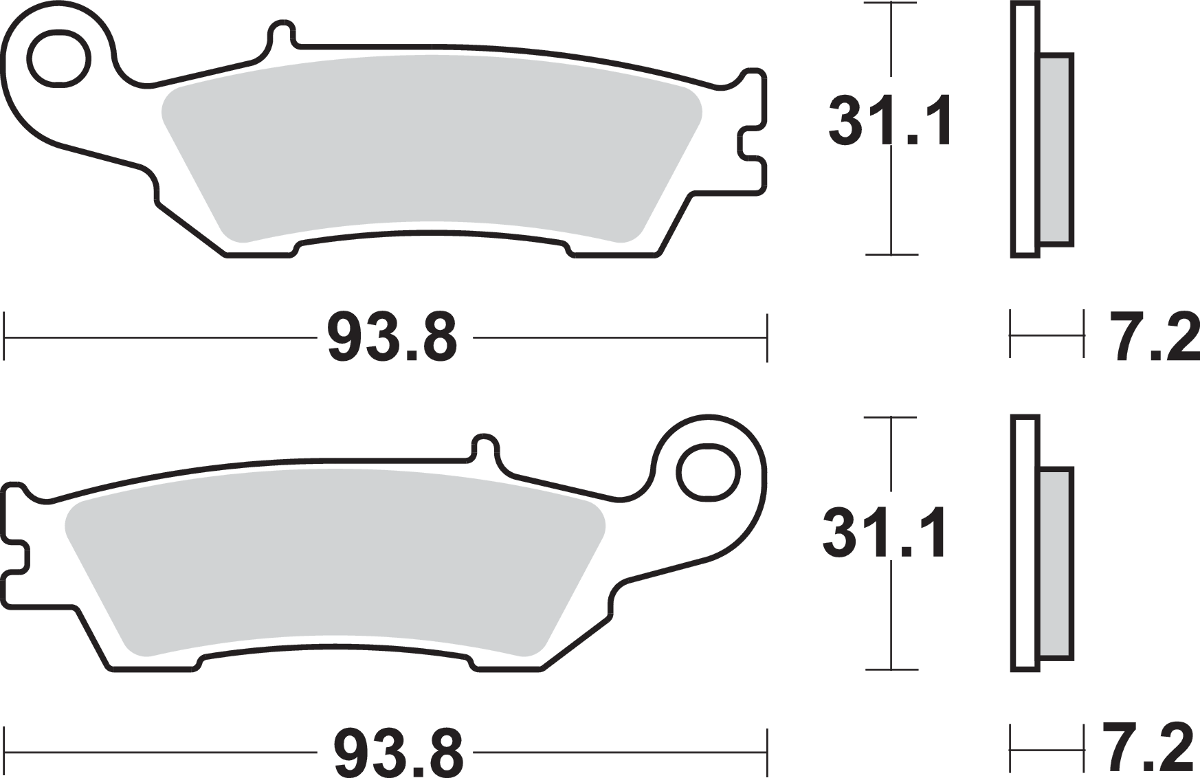 Off-Road Sintered Brake Pads - YZ 2008 - 2021