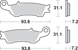 Off-Road Sintered Brake Pads - YZ 2008 - 2021