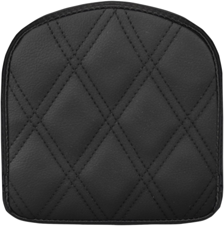 Sissy Bar Pad - Lattice Stitched - Black