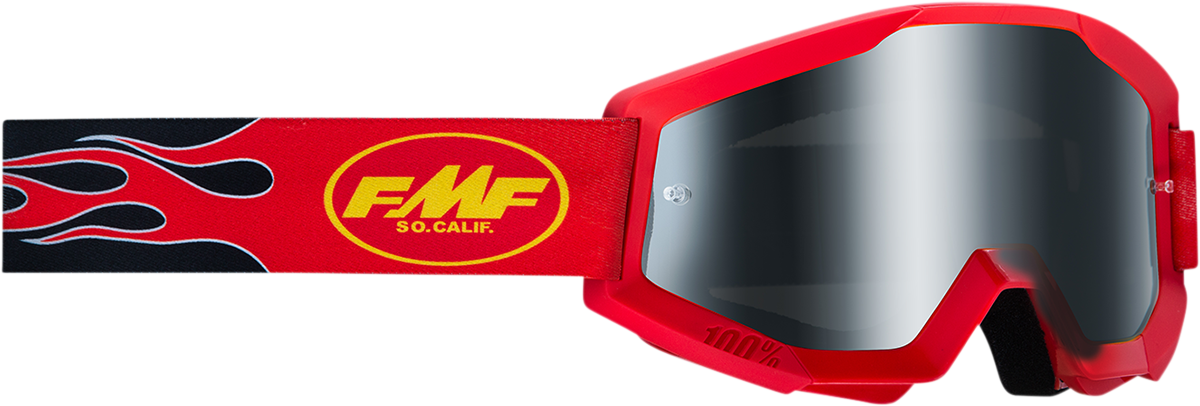 PowerCore Sand Goggles - Flame - Red - Smoke