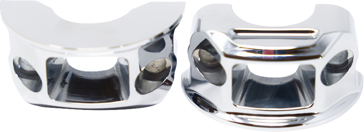 Perch Clamps - Brake/Clutch - Chrome 2018 - 2024