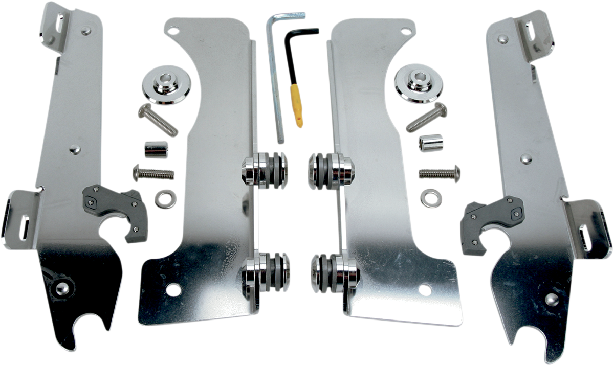 Batwing Trigger Lock Mounting Kit - Stratoliner - Polished 2006 - 2014