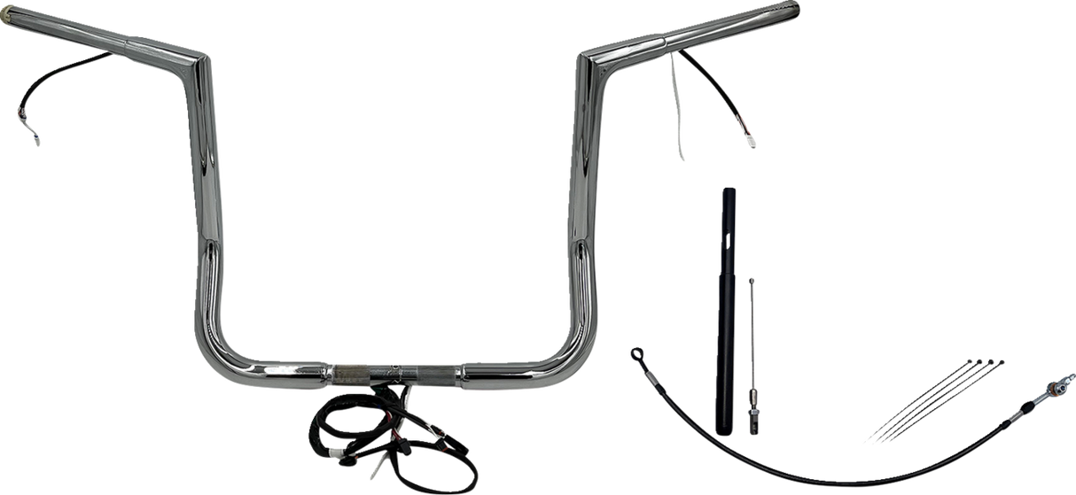 Handlebar Kit - Flat Top - 14\" - Chrome 2021 - 2022