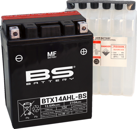 Battery - BTX14AHL-BS (YTX) 1969 - 2021