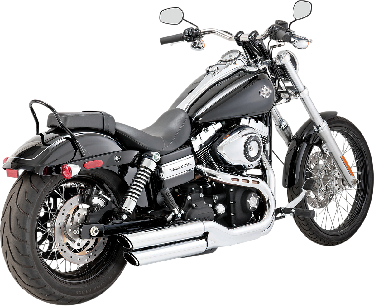 Twin Slash Mufflers - Chrome 2008 - 2017