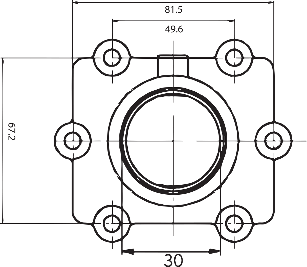 Carburetor Mounting Flange - Arctic Cat 1998 - 2000