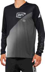 R-Core-X Long-Sleeve Jersey - Black/Gray - Large