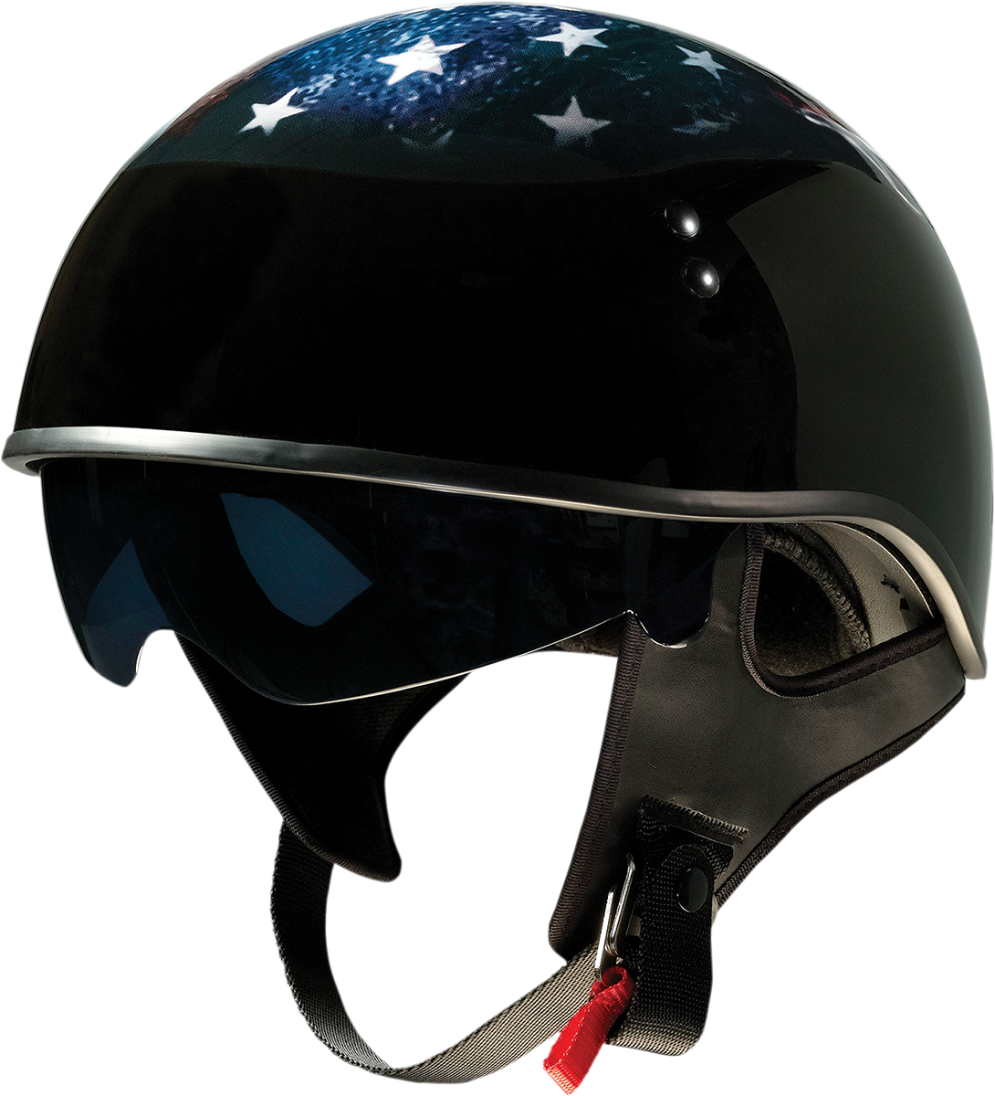 Vagrant Helmet - USA Skull - Black - 2XL