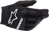 Youth Full Bore Gloves - Black - Large