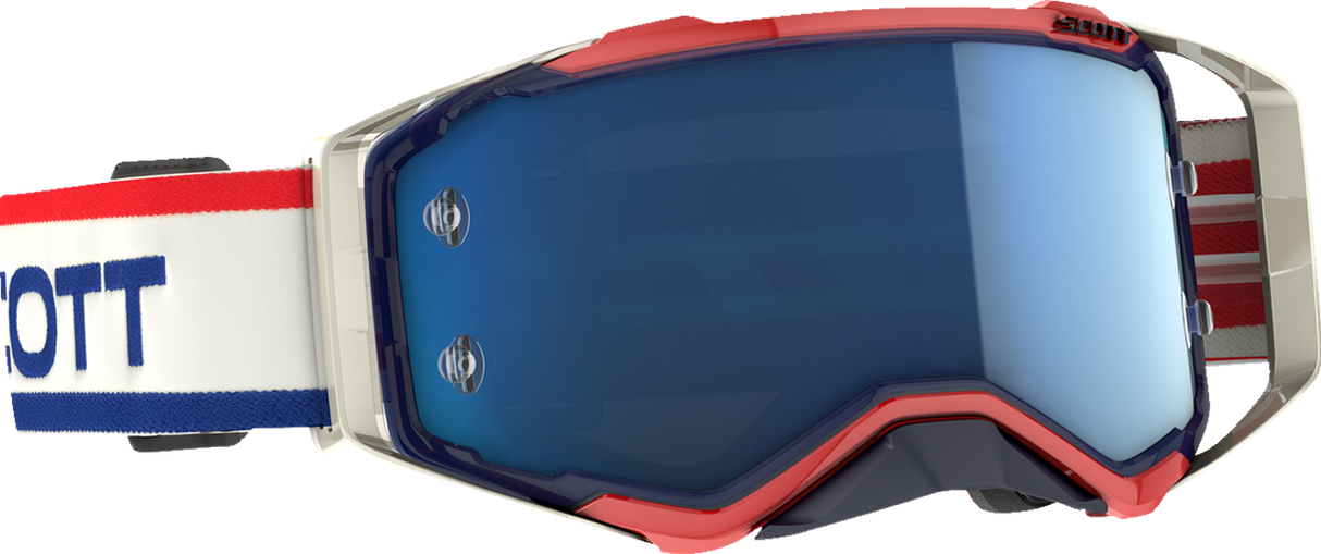 Prospect Goggles - Retro White/Blue - Blue Chrome Works