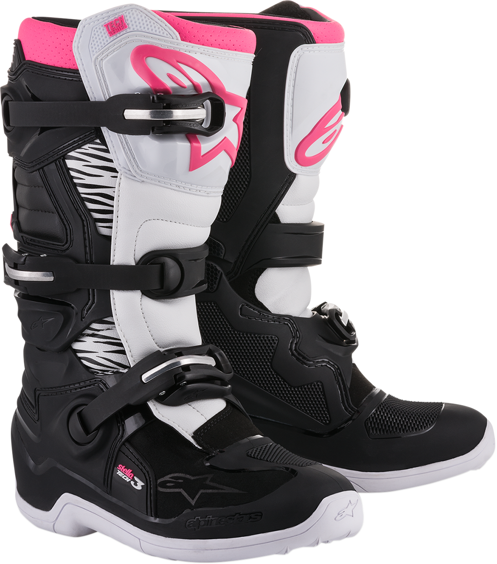 Stella Tech 3 Boots - Black/White/Pink - US 6