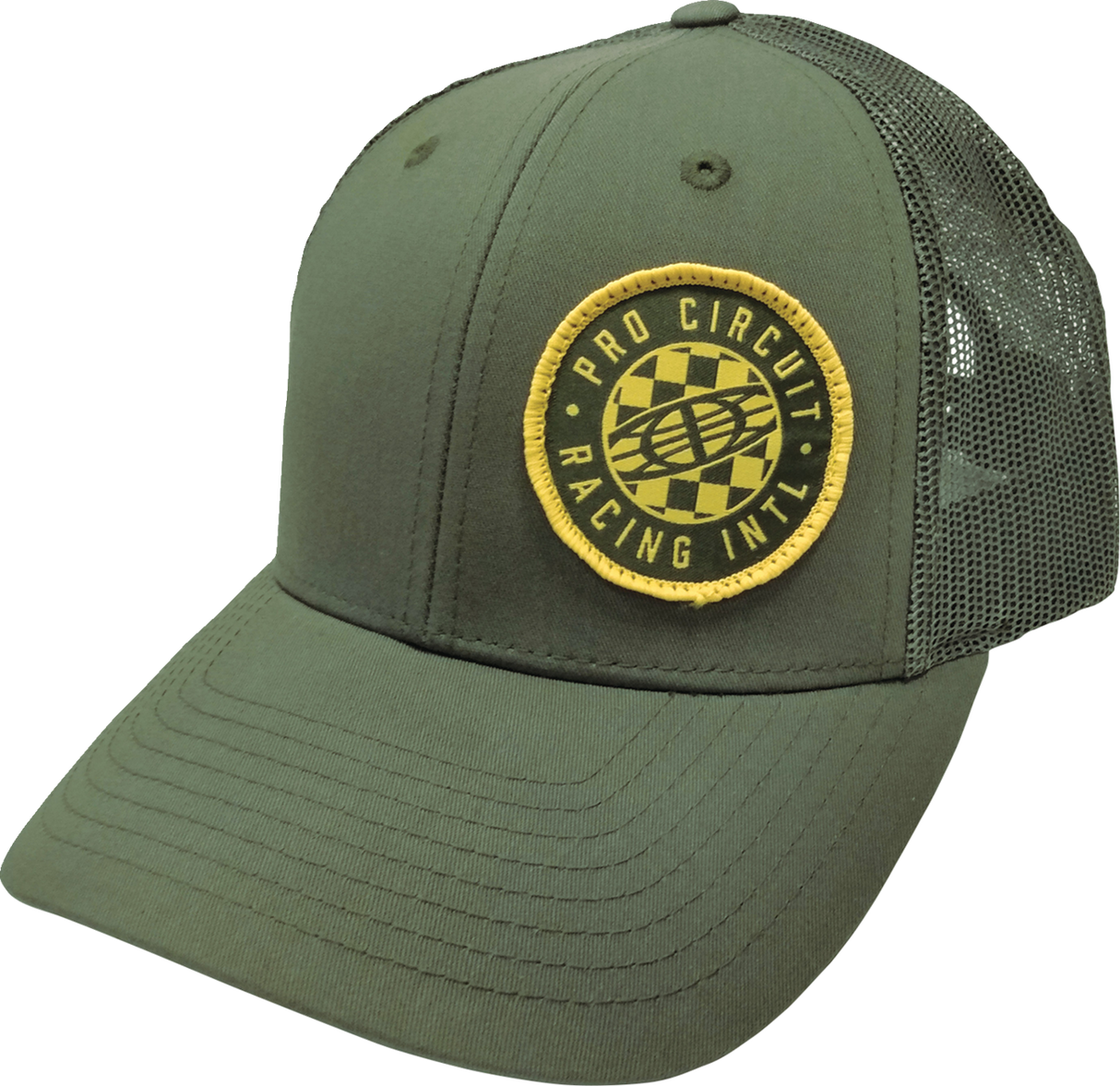 Pro Circuit Global Checked Hat - Olive - One Size