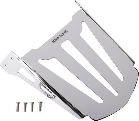 Sissy Bar Luggage Rack - Chrome - Laser-cut 2002 - 2010