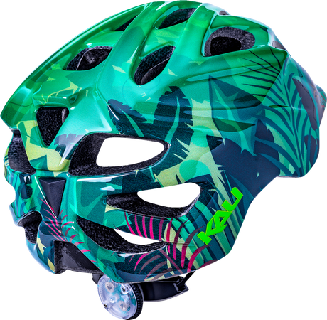 Child Chakra Lighted Helmet - Jungle - Gloss Green - Small