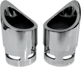 Family Jewel Exhaust Tip - Chrome - Mini Scalloped 1999 - 2012