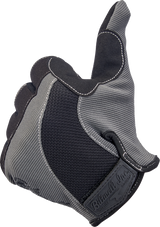 Moto Gloves - Gray/Black - Small