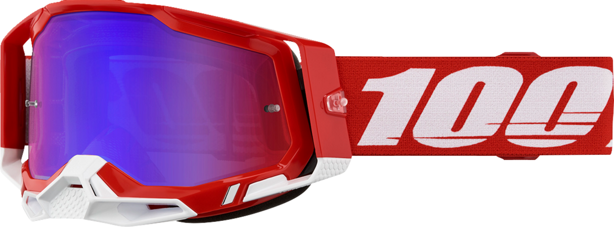 Racecraft 2 Goggle - Red - Red Blue Mirror