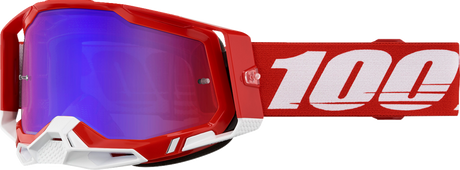 Racecraft 2 Goggle - Red - Red Blue Mirror