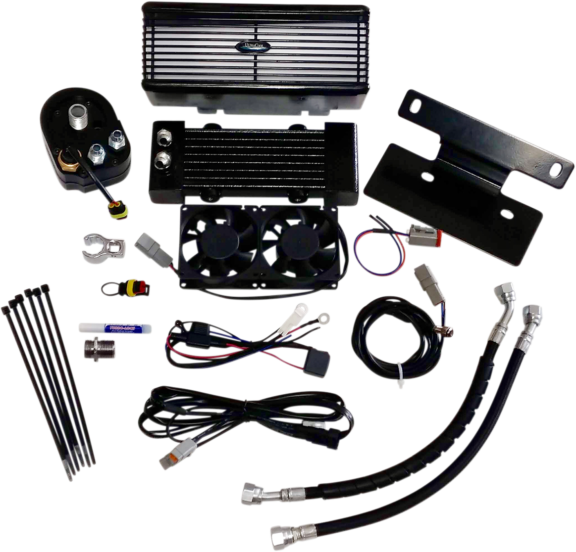 Oil Cooler Kit - Black - Touring 2014 - 2016