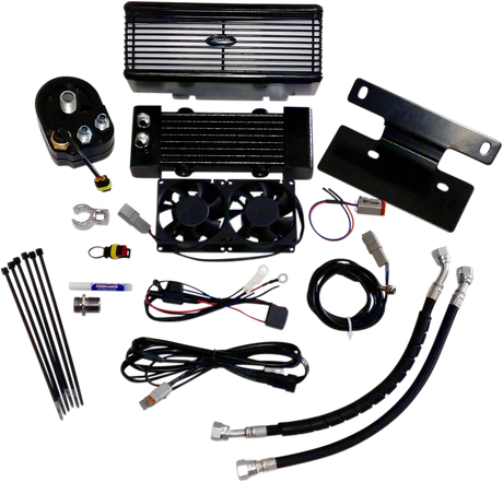 Oil Cooler Kit - Black - Touring 2014 - 2016