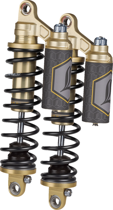 REVO ARC Piggyback Shocks - Standard - Gold - 13\" - \'99-\'17 Dyna 1999 - 2017