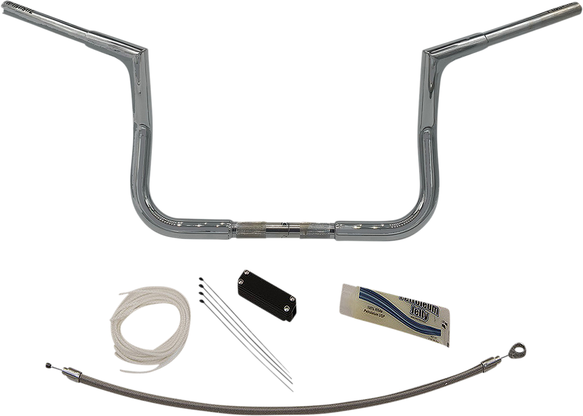 Handlebar Kit - Flat Top - 10\" - Chrome 2008 - 2013