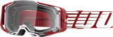 Armega Goggles - Oversized Deep Red - Clear