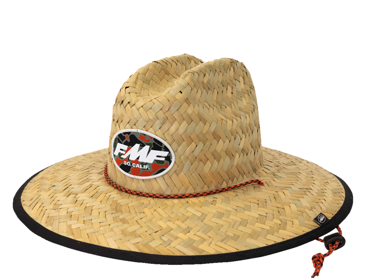 Quack Camo Straw Hat - Natural - One Size