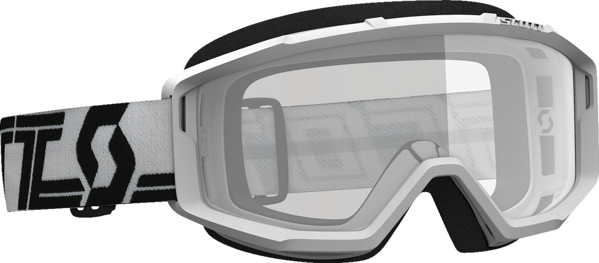 Primal Goggles - White/Black - Clear