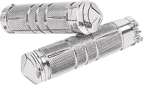 Grips - Knurled - Diamond - Chrome 1980 - 2021