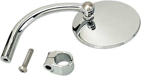 Clamp-On Utility Mirror - Round - Chrome