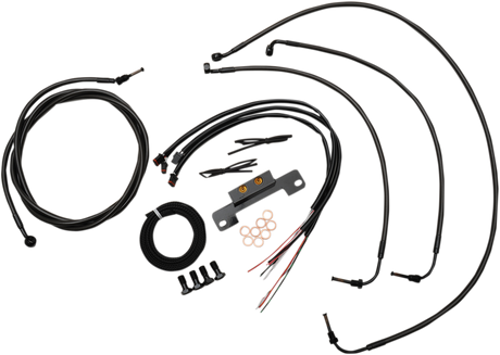 Handlebar Cable/Brake Line Kit - Complete - 12\" - 14\" Handlebars - Midnight 2017 - 2020