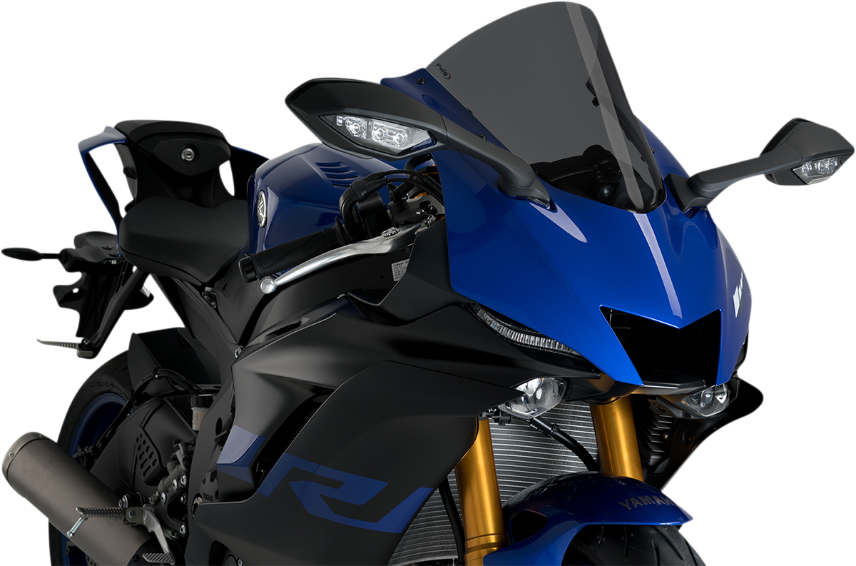 Race Windscreen - 14-1/2\" - Dark Smoke - YZF-R6 2017 - 2024