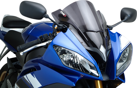 Race Windscreen - 13-3/4\" - Dark Smoke - YZF-R6 2008 - 2016