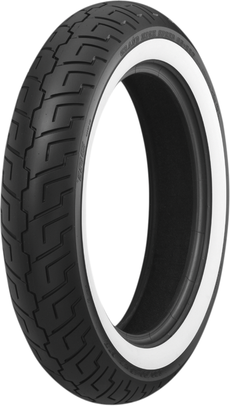 Tire - GS-23 - Front - 130/90-16 - Wide Whitewall - 67H