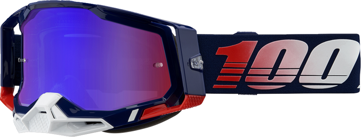 Racecraft 2 Goggles - Republic - Red/Blue Mirror