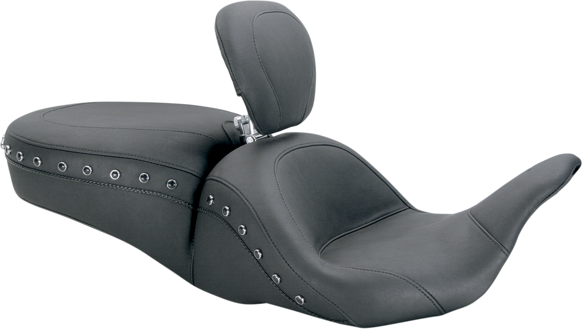 Lowdown Seat with Driver Backrest - Black Studded 2008 - 2021