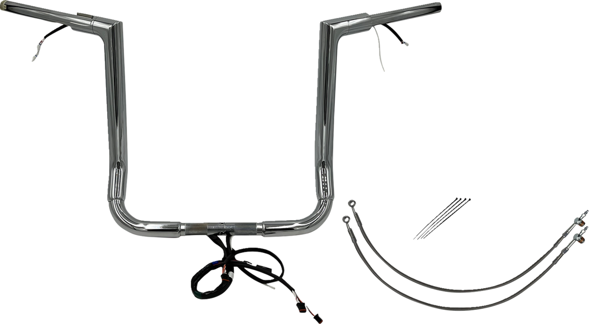 Handlebar Kit - Flat Top - 16\" - Chrome 2016 - 2020