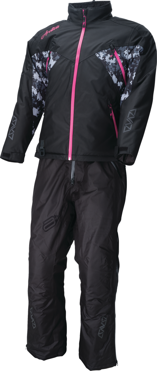 Women\'s Pivot 7 Jacket - Black/Camo Gray/Pink - XS