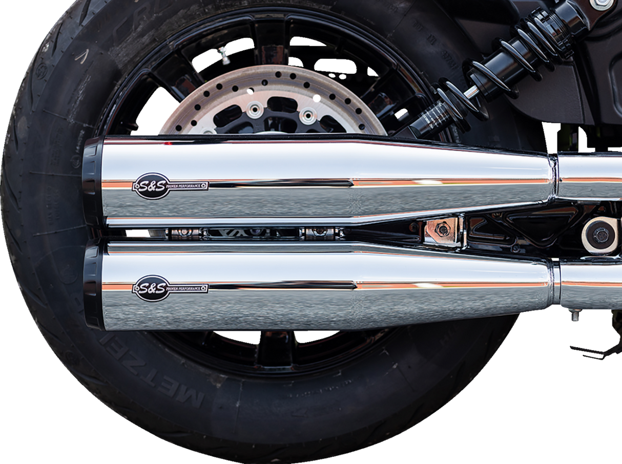 Grand National Slip-On Mufflers - Chrome - Race Only 2019 - 2023