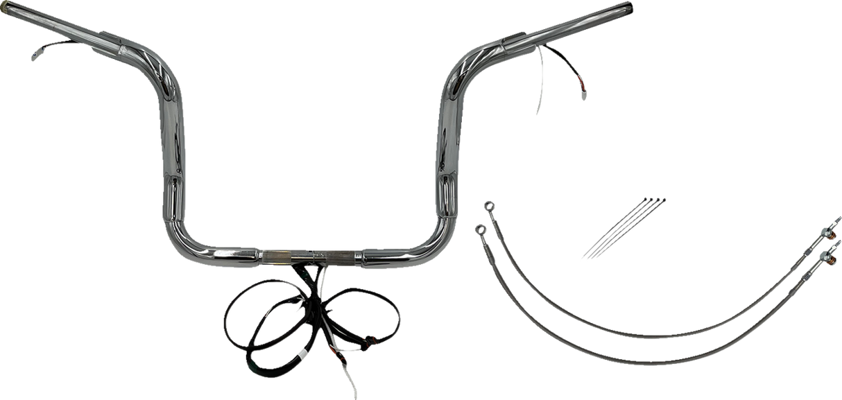 Handlebar Kit - Pointed Top - 12\" - Chrome 2016 - 2020