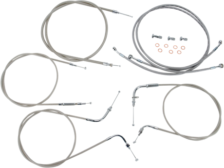 Cable Line Kit - 12\" - 14\" - XVS1100CU - Stainless Steel 1999 - 2009