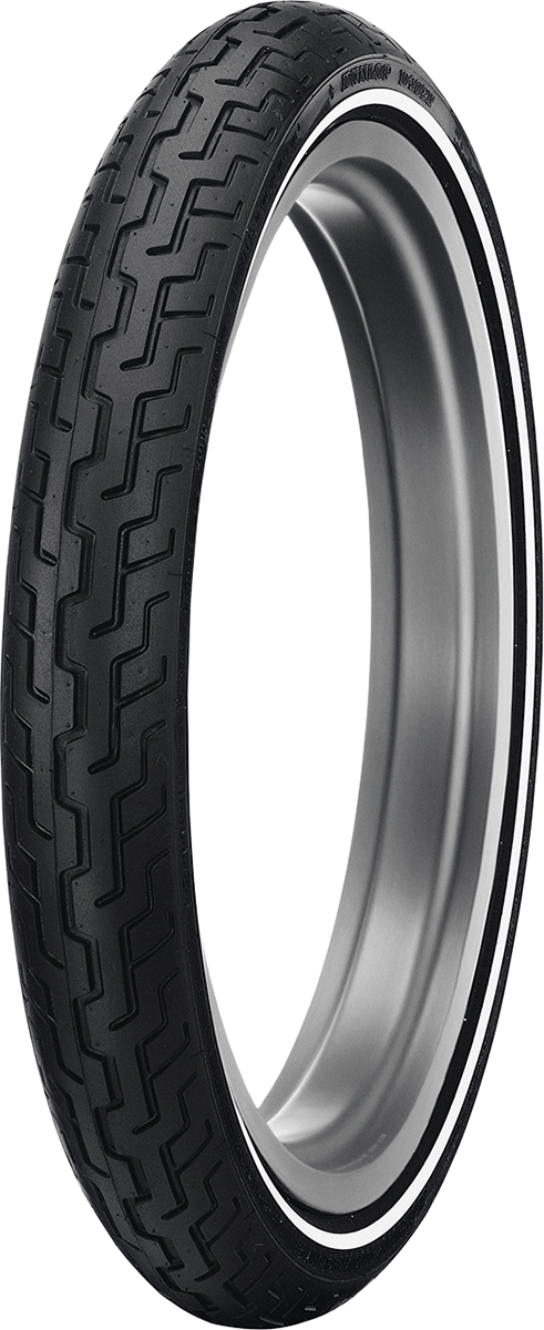 Tire - D402 - Front - MH90-21 - Narrow Whitewall - 54H