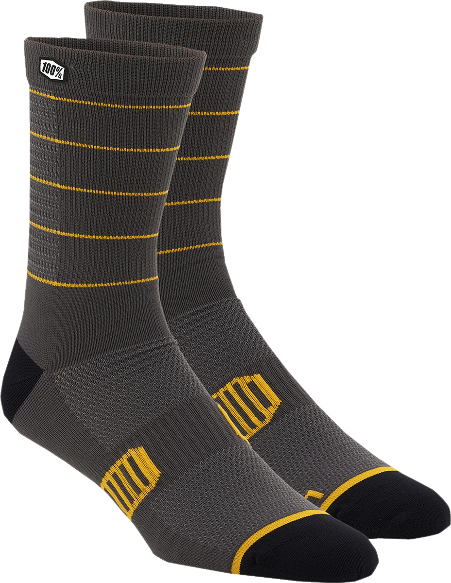 Advocate Socks - Charcoal/Mustard - Large/XL