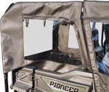 Soft Doors - Middle/Rear Windows - Black - Honda Pioneer 1000 2016 - 2023