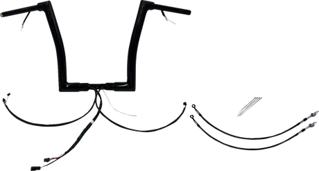 Handlebar Kit - Flat Top - 14\" - Black 2016 - 2020