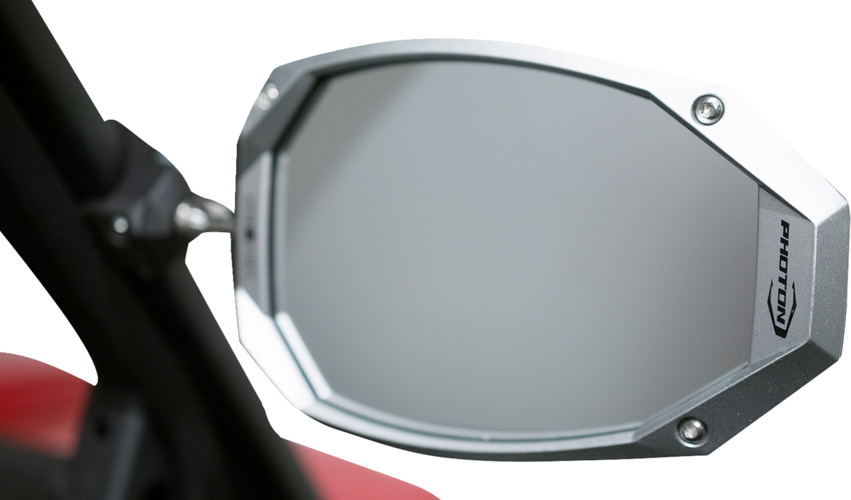 Mirror - Photon - Side View - Oval - Black/Silver - Pro Fit